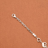 Elegant Heart Silver Bracelet for Women