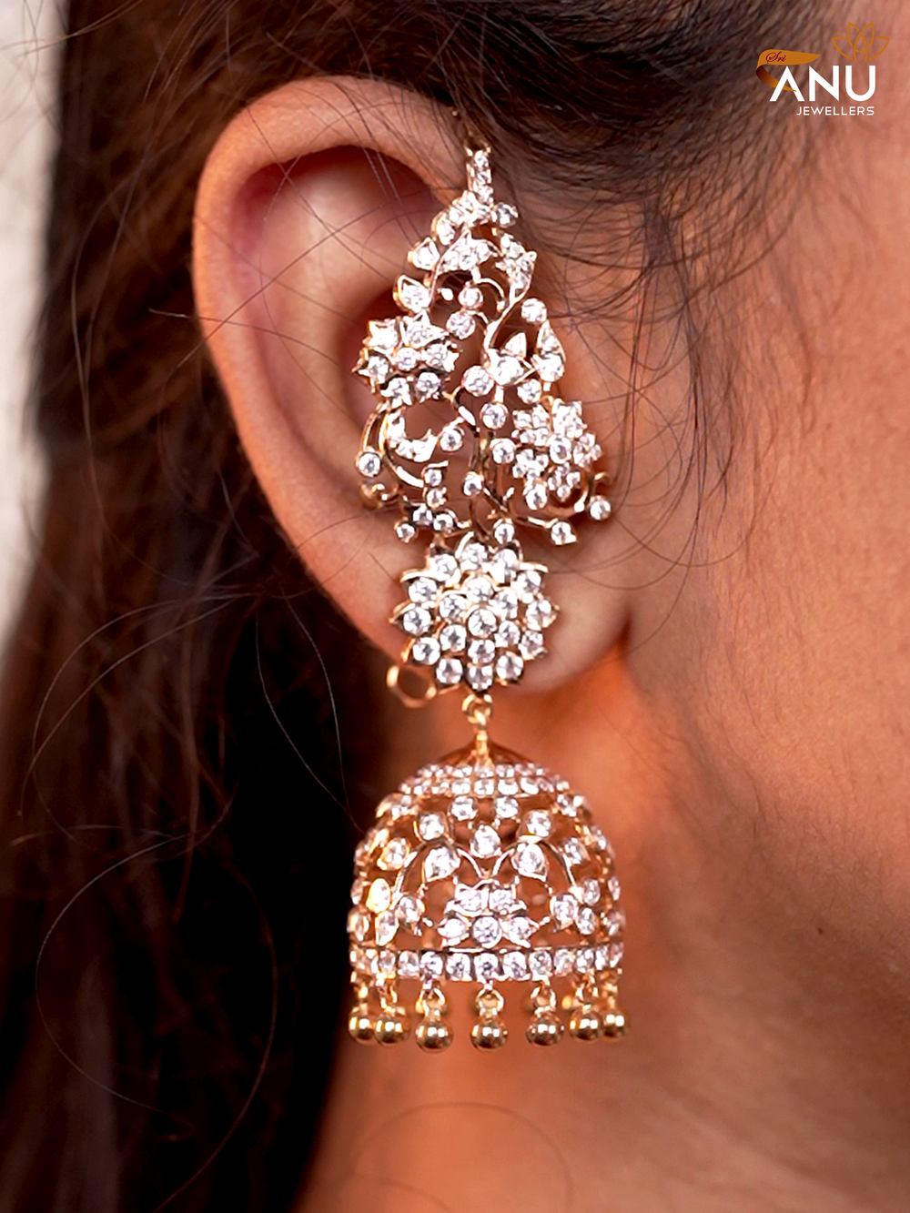 Personalised Khusboo Gold Earrings