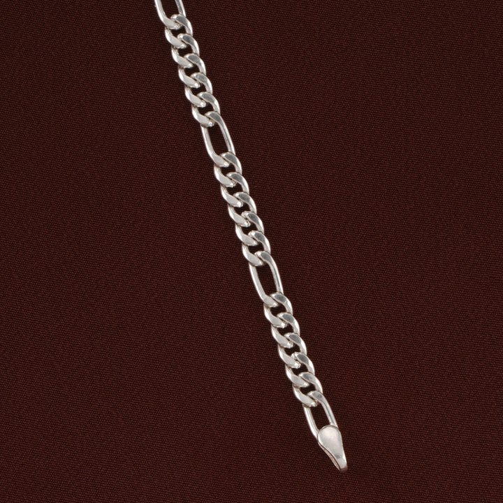Figaro Style Men's Silver Bracelet