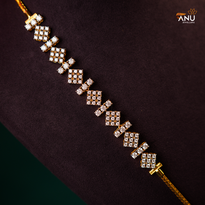 Customised Gold Swarovski Mugappu chain