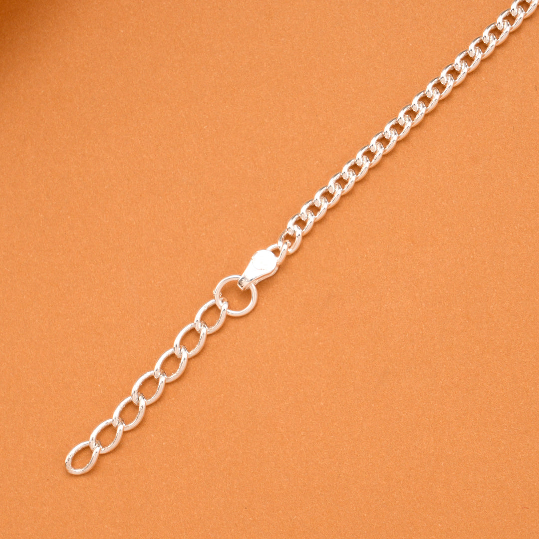 Yellow Fish Enamel Silver Baby Bracelet