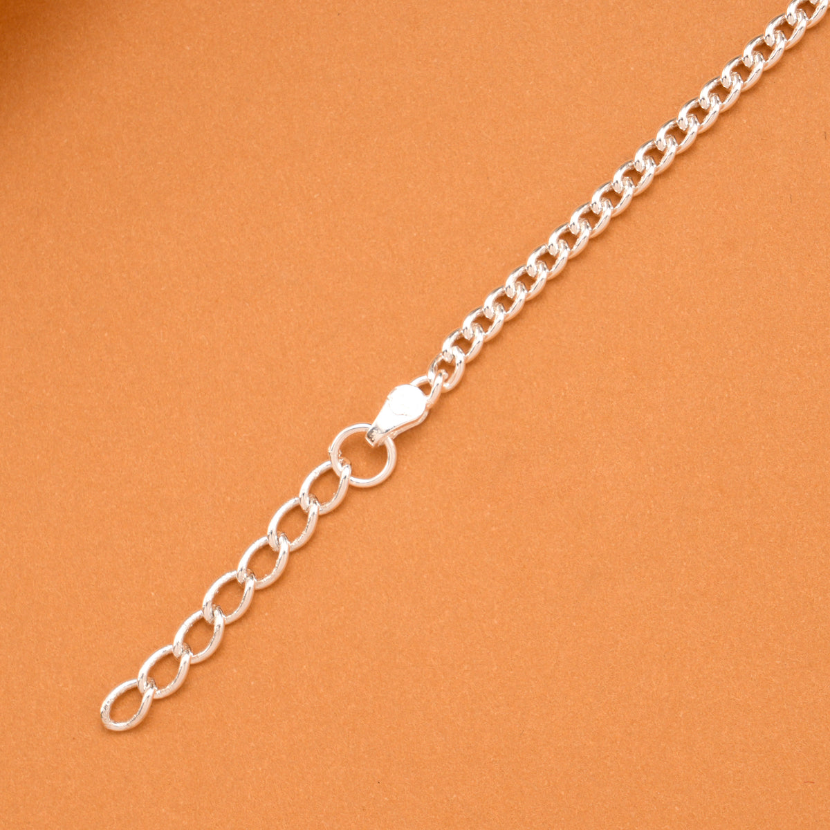 Yellow Fish Enamel Silver Baby Bracelet