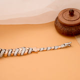 Royal Panther Silver Rose Gold Bracelet