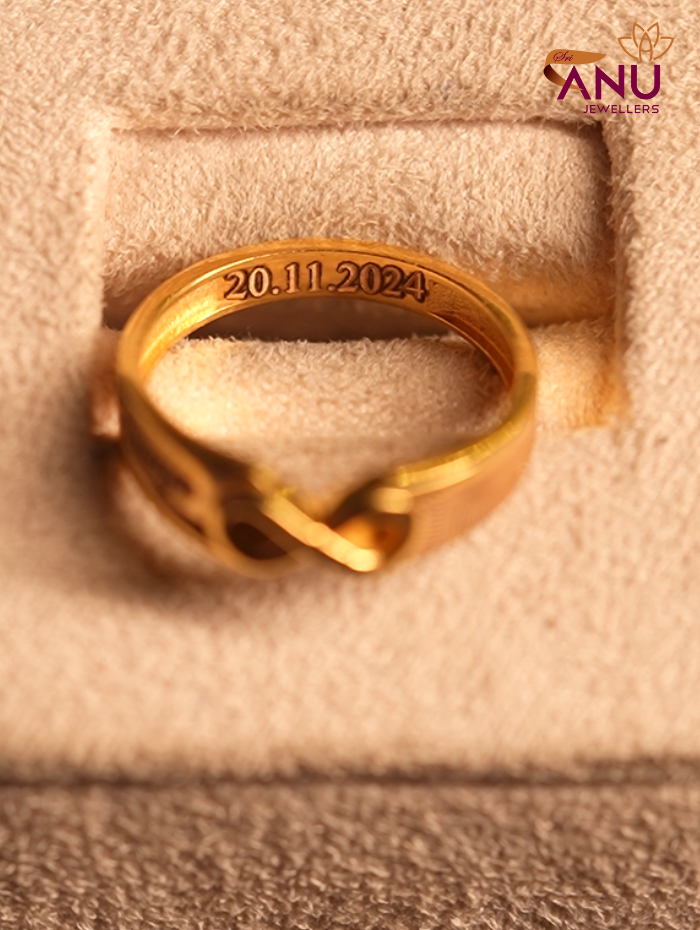 Timeless Name & Date Infinity Ring
