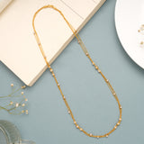 Minimal Sleek Balls with Layer Dual Tone Gold Chain