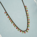 Vintage Style Multi Stone Mangal Sutra Gold Necklace