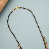 Vintage Style Multi Stone Mangal Sutra Gold Necklace
