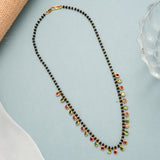 Vintage Style Multi Stone Mangal Sutra Gold Necklace