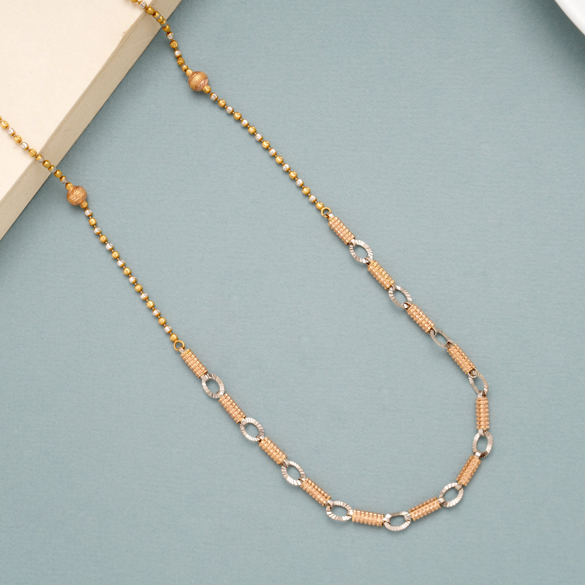 Classic Oval Link Pattern Gold Ball Chain