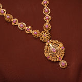 Traditional Turkish Ruby Gold Necklace