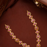 Traditional Turkish Ruby Gold Necklace