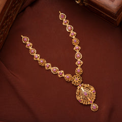 Traditional Turkish Ruby Gold Necklace