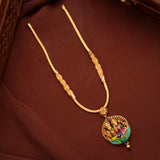 Divine Vishnu Lakshmi Gold Necklace