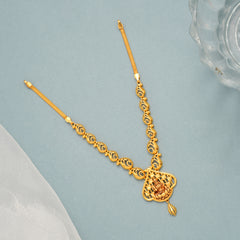 Heritage Mango Design with Lakshmi Gold Necklace