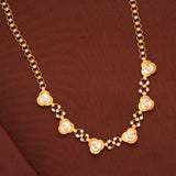 Dual shade Blossom Gold Necklace