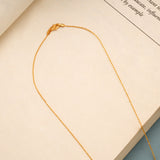 Gold Cable with Dual Tone Rectangular Chain