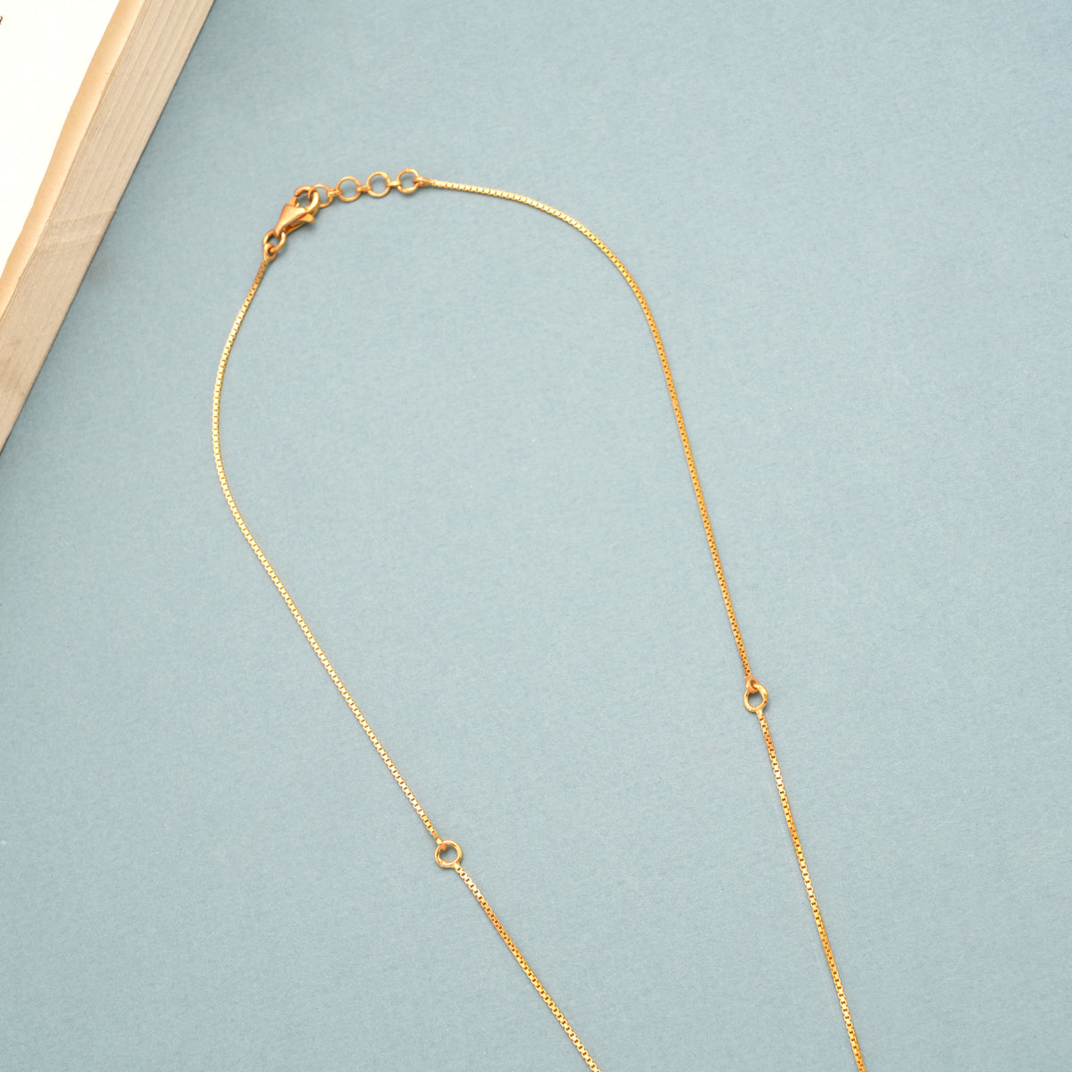 Tri-Tone Flower Gold Necklace