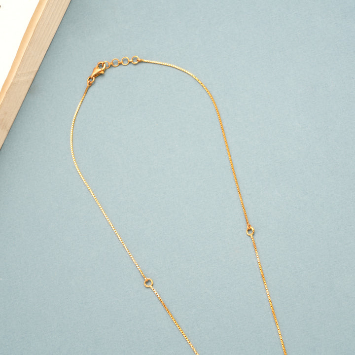 Tri-Tone Flower Gold Necklace