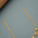 Beautiful Floral Gold Chain Necklace