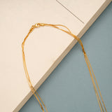 Multi Beads Layer Gold Chain