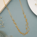 Multi Beads Layer Gold Chain