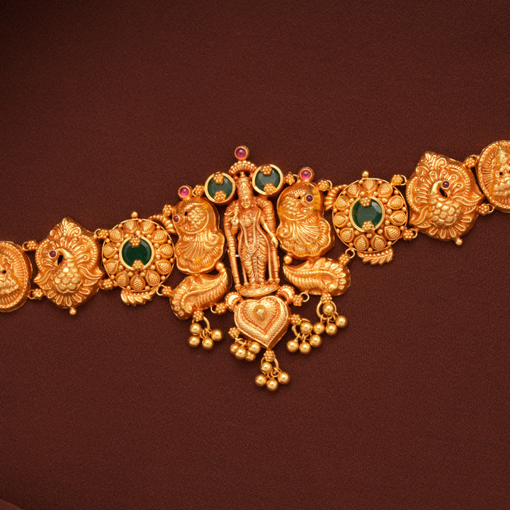 Traditional Nagas Gold Goddess Meenakshi Amman Choker