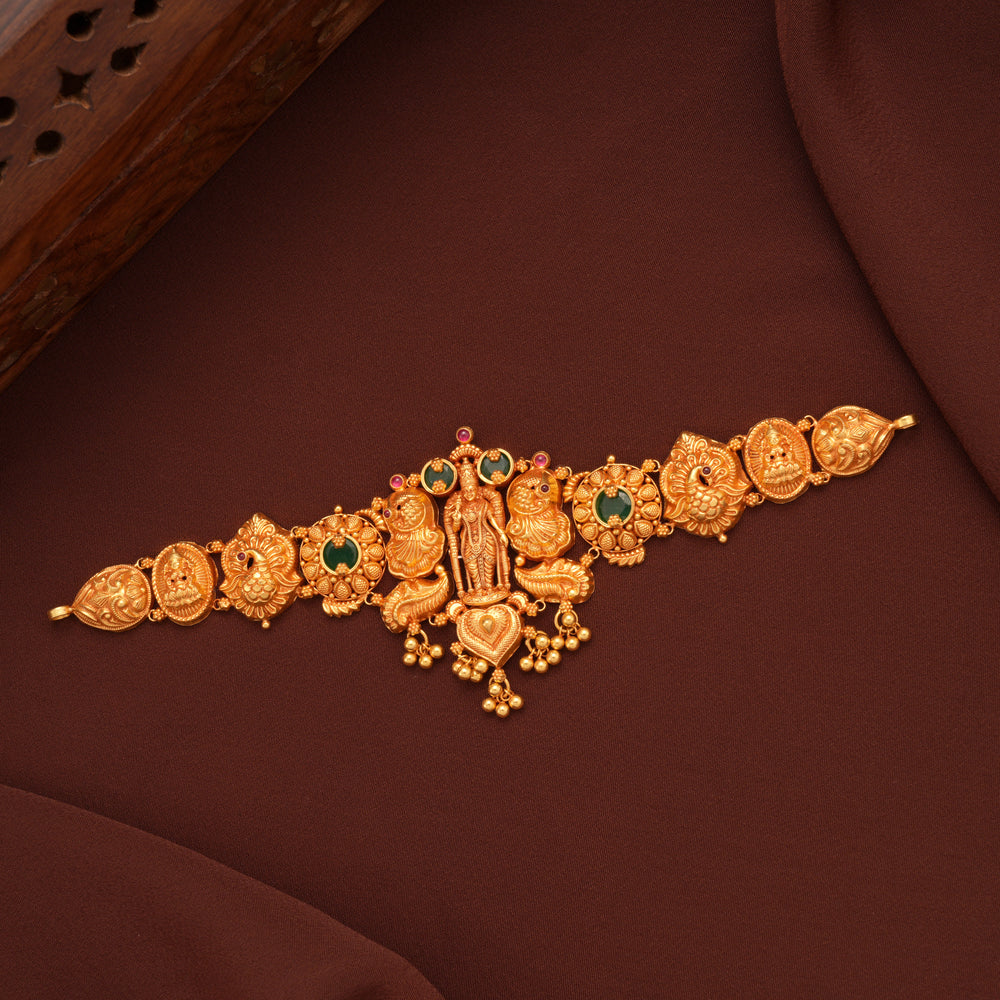 Traditional Nagas Gold Goddess Meenakshi Amman Choker