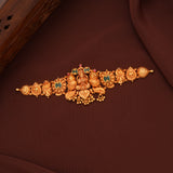 Elite Nagas Visalakshi Devi Emerald Gold Choker