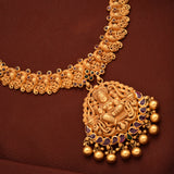 Bridal Nagas Peacock with Lakshmi Gold Necklace