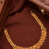 Bridal Nagas Peacock with Lakshmi Gold Necklace