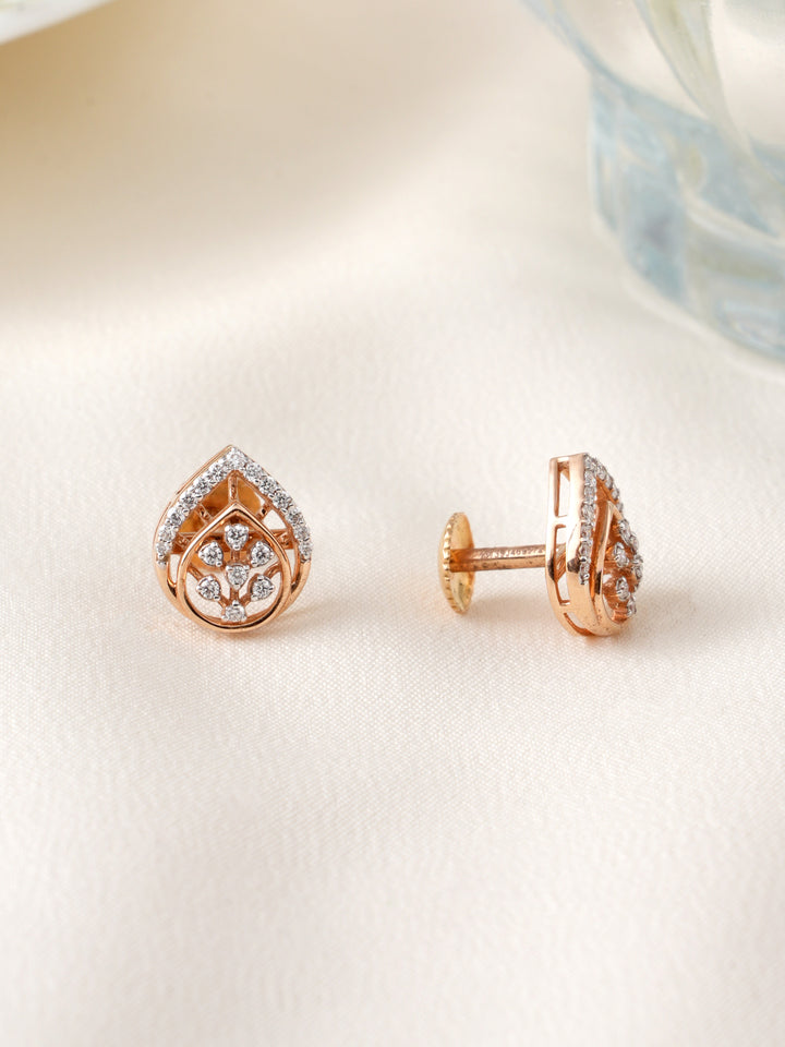 Pear Shaped Diamond Earrings