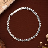 Modern Zigzag Design Silver Bracelet