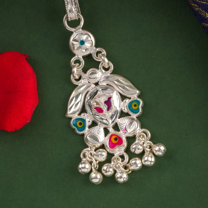 Gem Shine Silver Keychain