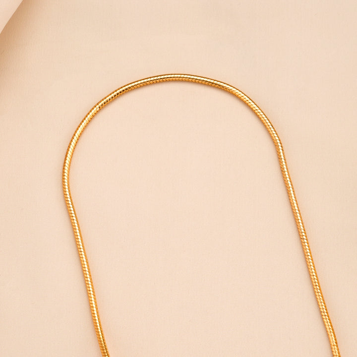 Antique Radha Krishna Silver Mugappu Chain