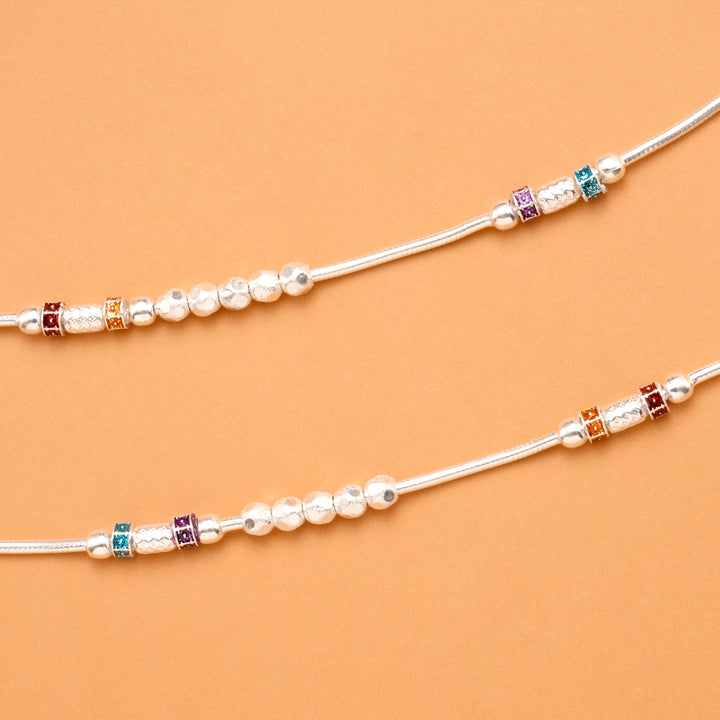 Classic Silver Ball Anklet