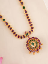Double Sided Single Layer Kemp Gold Plated Necklace