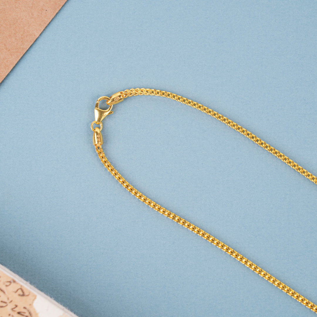 Minimalist Gold Pipe Bead Chain