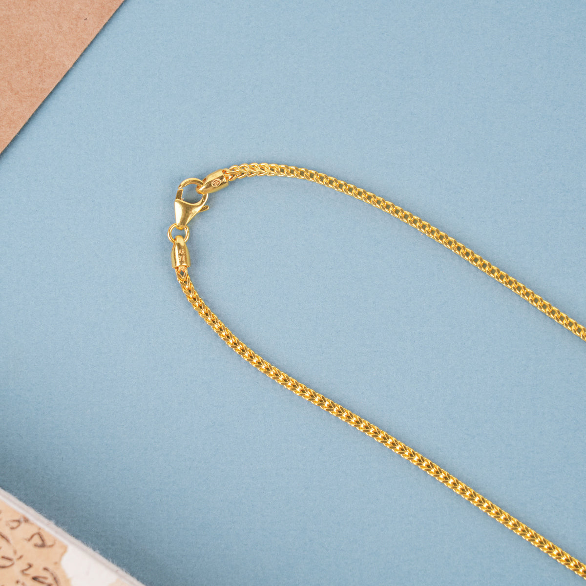 Minimalist Gold Pipe Bead Chain