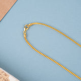Minimalist Gold Pipe Bead Chain