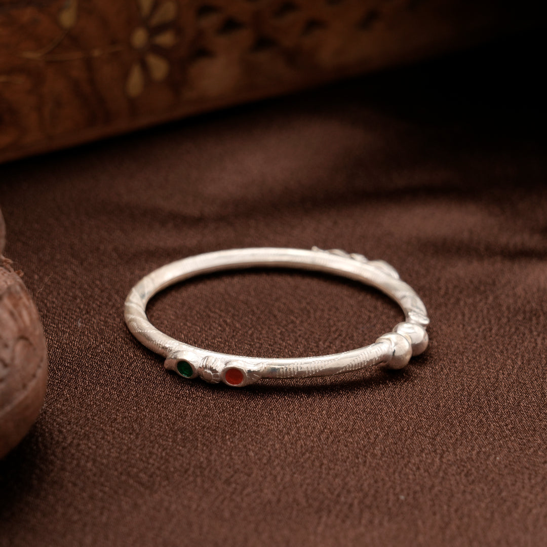 Cute Beaded Silver Baby Thandai