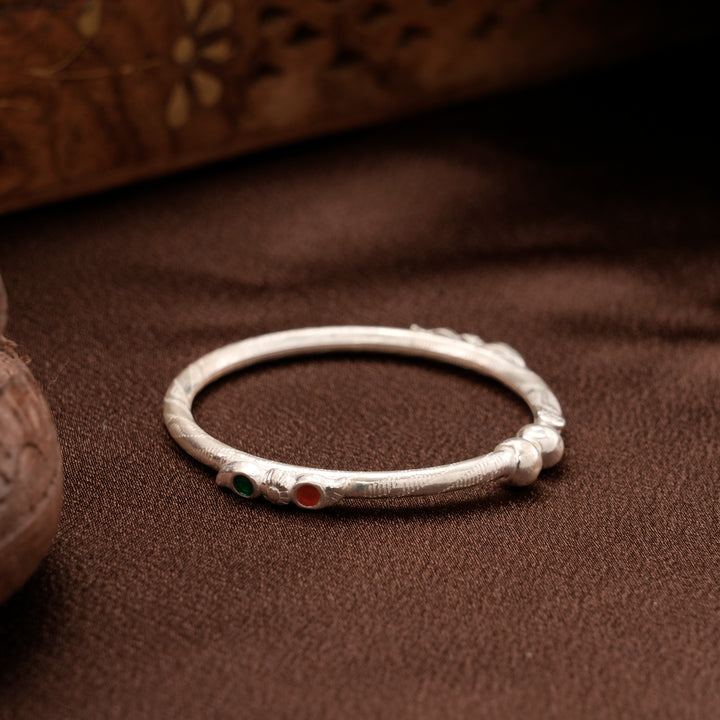Cute Beaded Silver Baby Thandai