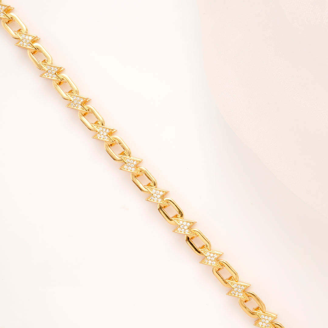 Spark Arrow Luxe Gold Plated Bracelet