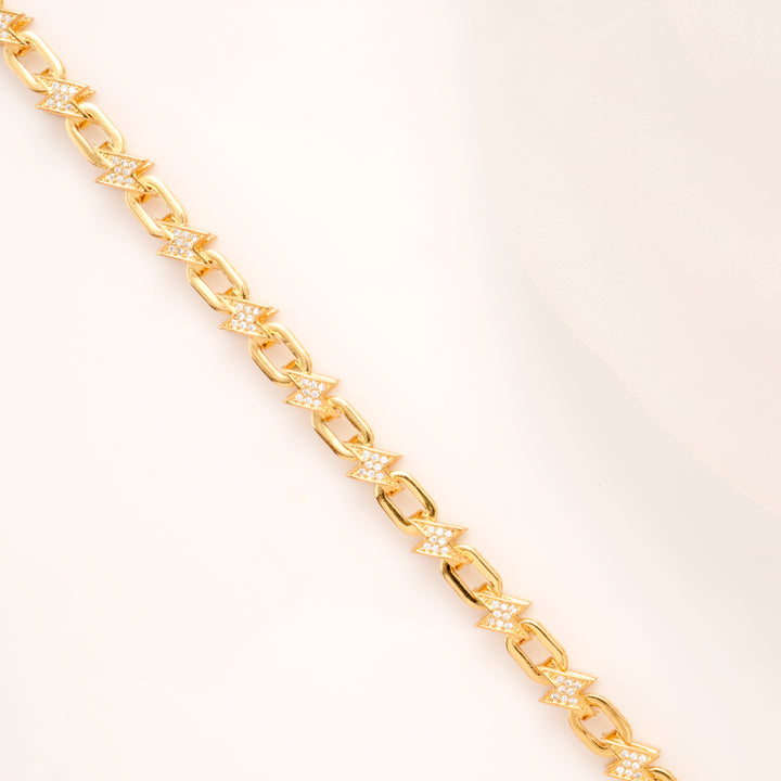 Spark Arrow Luxe Gold Plated Bracelet