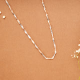 Ethnic Double Tone Link Silver Men’s Chain
