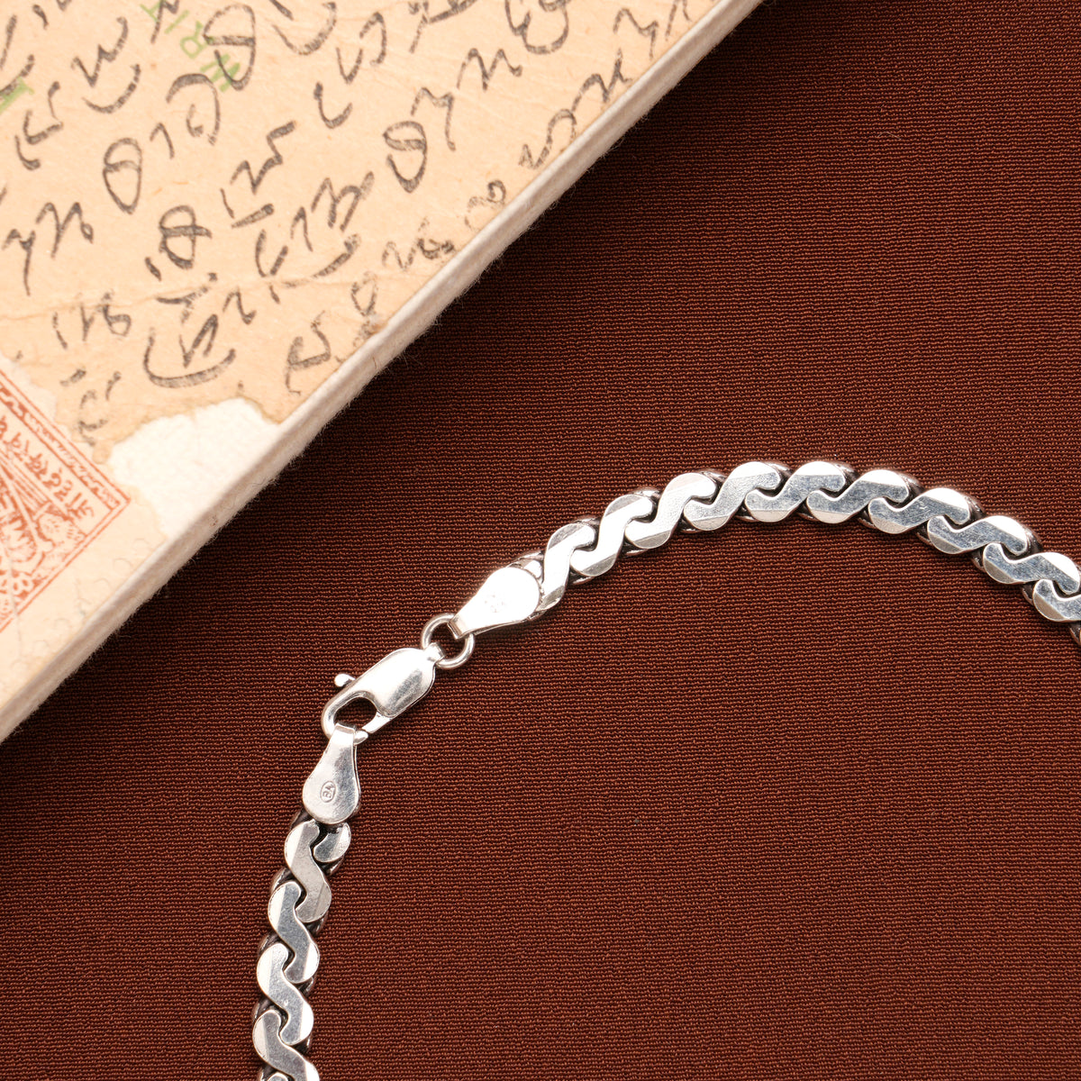 Modern Zigzag Design Silver Bracelet