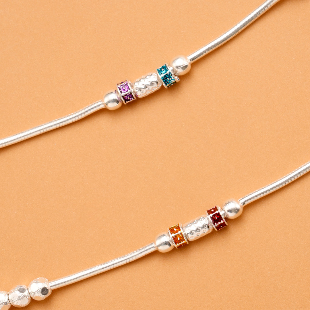 Classic Silver Ball Anklet