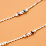 Classic Silver Ball  Baby Anklet