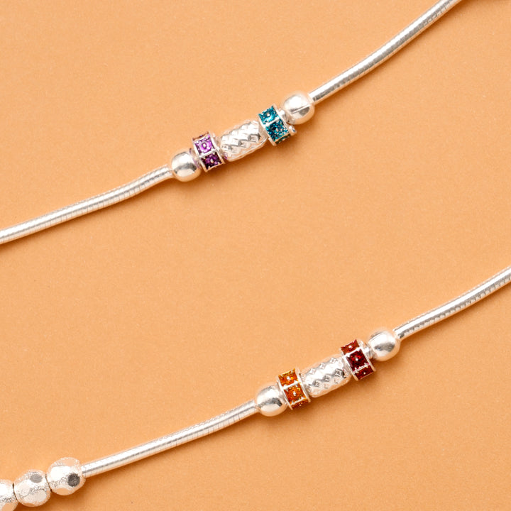 Classic Silver Ball Anklet