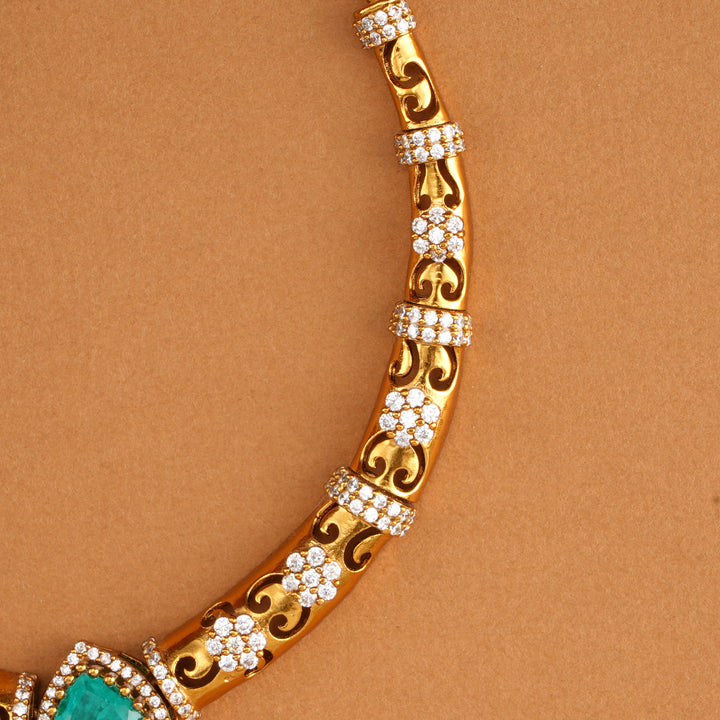 Elegant Ruby and Emerald Swarovski Necklace