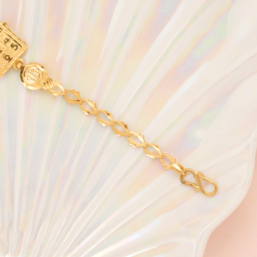 Elegant Watch Pattern Gold  Baby Bracelet